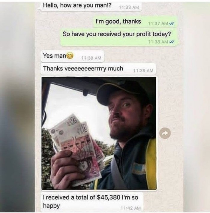 received payment